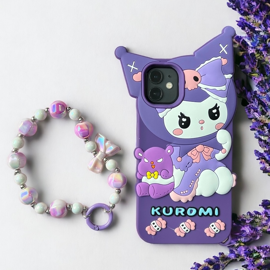 Soft Case Kuromi Silicon Premium Untuk Iphone X XR XS 11 12 13 14 15