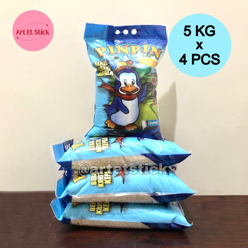 

Beras Kristal Kepala Pinpin 5 Kg Isi 4 Pcs (20 Kg)