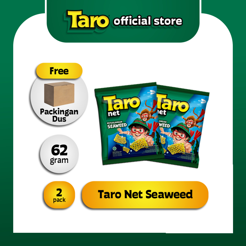 

TARO Net Seaweed 62g 2 pcs Snack Ringan