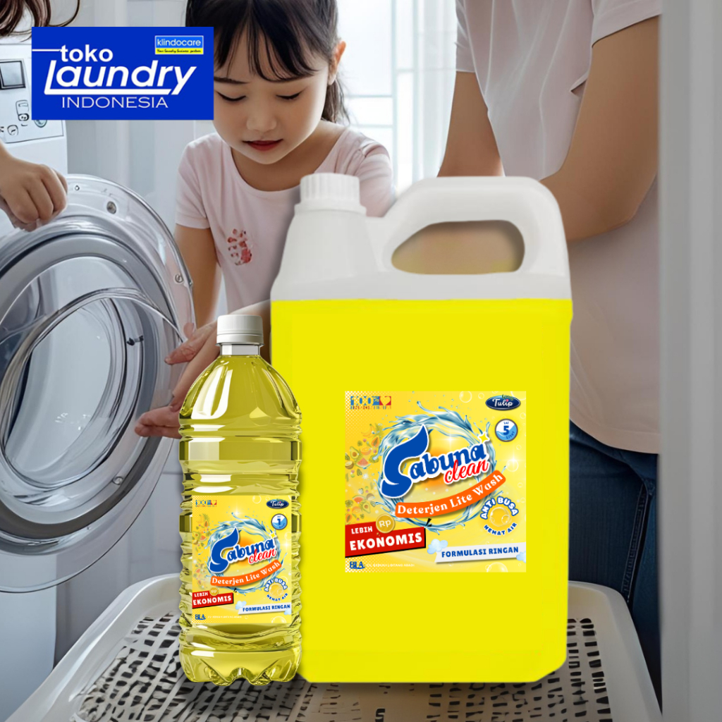 Deterjen Cair Laundry Lite Wash / Sabun Cuci Pakaian Ekonomis