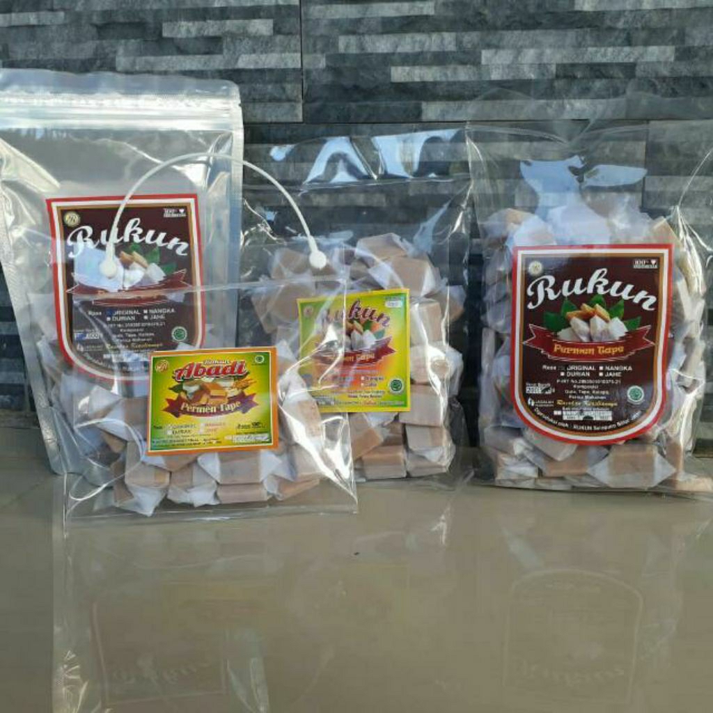 

permen tape rasa jahe/nangka/durian/original