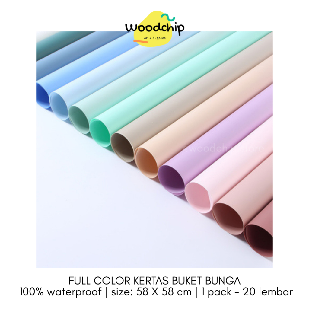 

[PACK] FULL COLOR CELLOPHANE [1] KERTAS BUKET BUNGA - KERTAS KADO - WRAPPING PAPER - SAMPUL BUKU