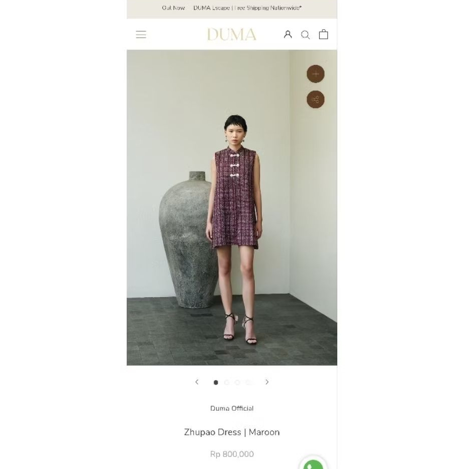 duma zhupao dress new bukan preloved