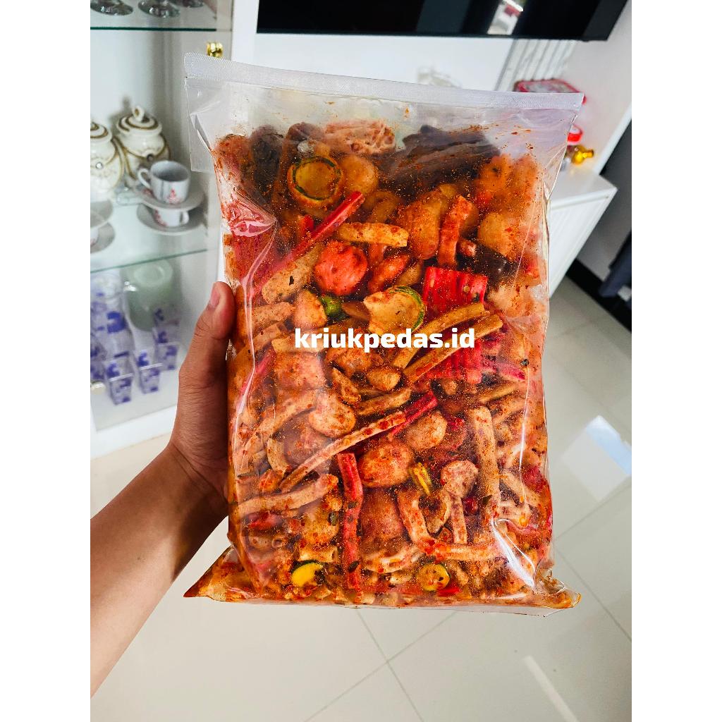 

seblak mix/kerupuk seblak campur/seblak campur mix pedas daun jeruk 1kg 500gr 250 gr