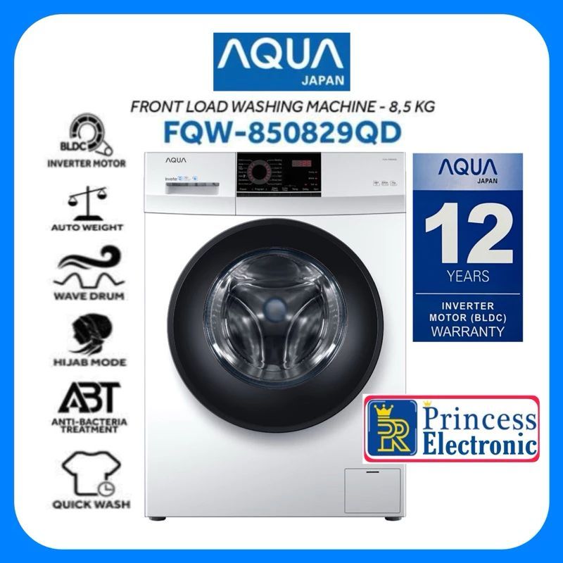 Mesin cuci Aqua Sanyo Front loading 8,5 kg