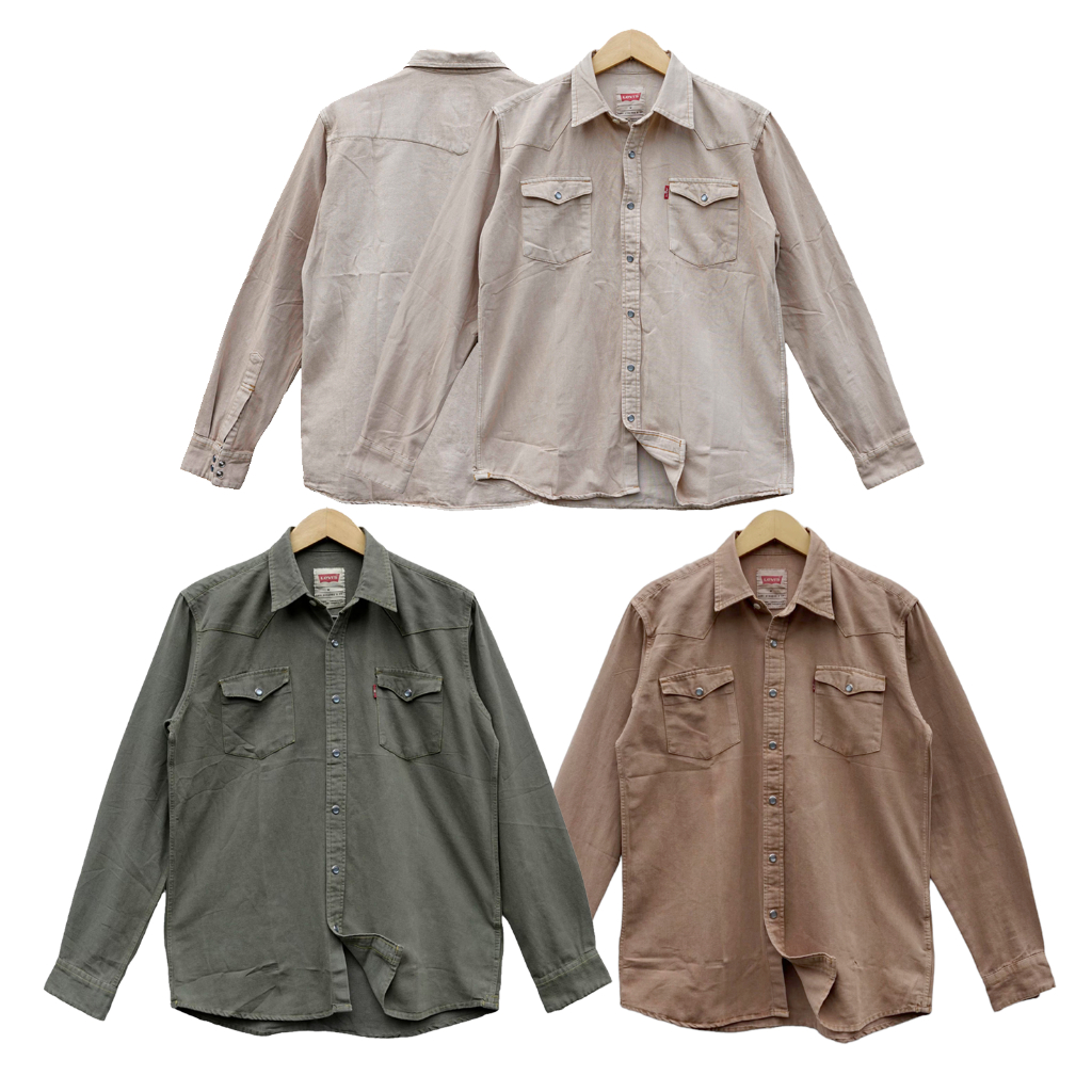 Kemeja Branded Original - Kemeja Panjang Pria Vintage Premium