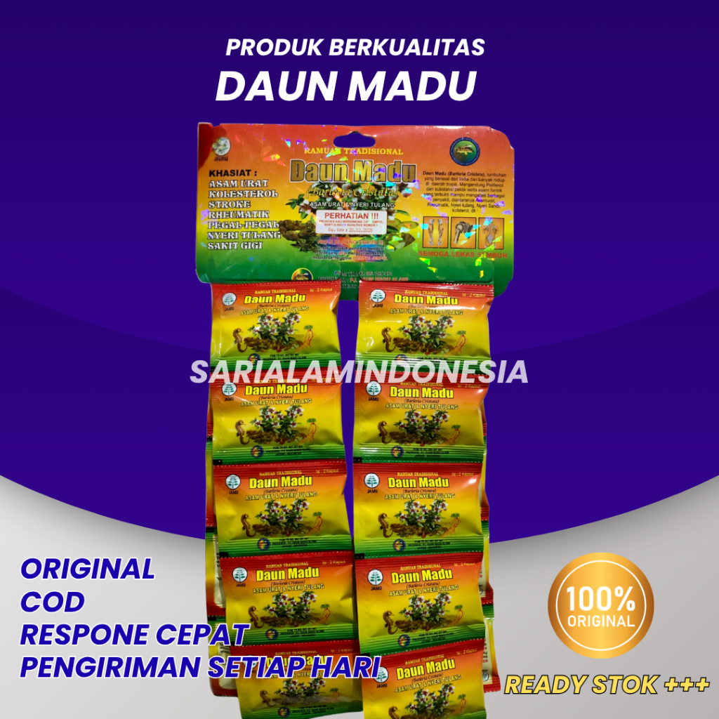 

DAUN MADU ORIGINAL KAPSUL RENCENG 20 SACHET