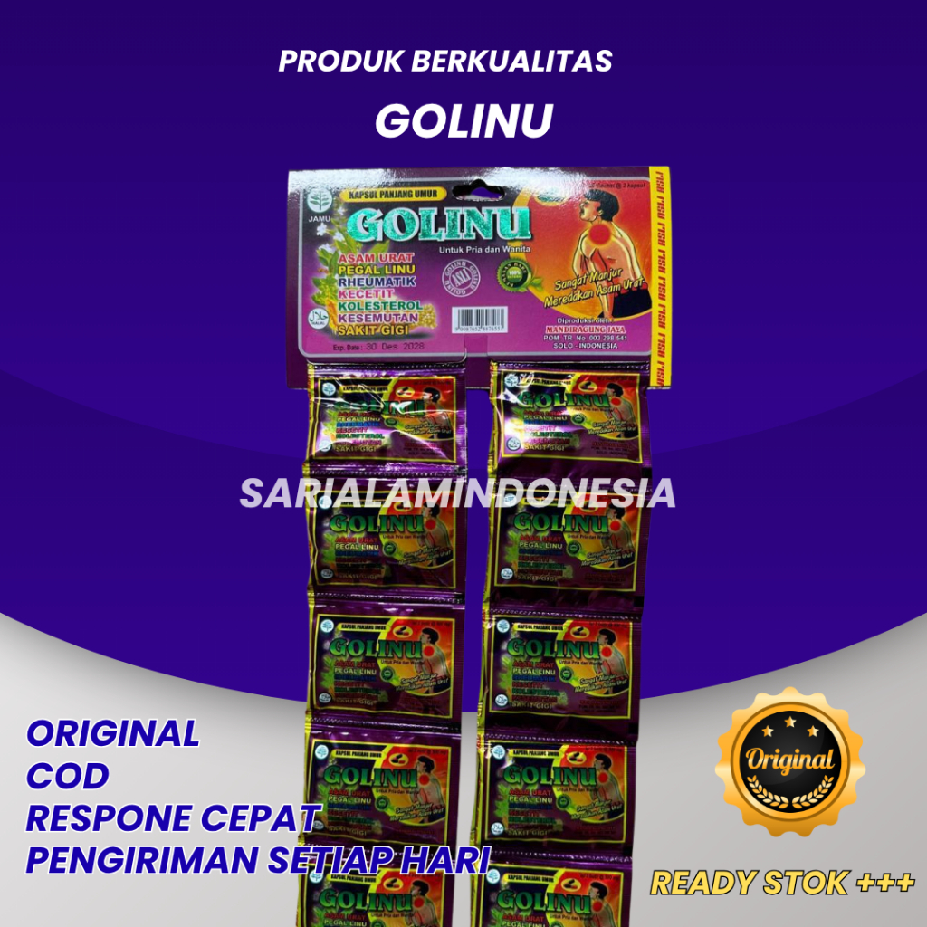 

Golinu Kapsul 1 Renceng Isi 20 Sachet
