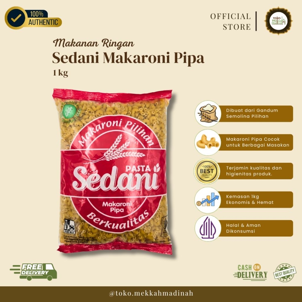 

Sedani Makaroni Pipa – 1kg
