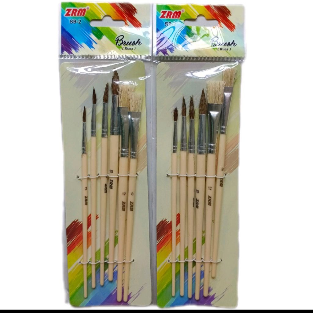 

Kuas Cat / Kuas Lukis / Brush 6 pcs (6 buah)