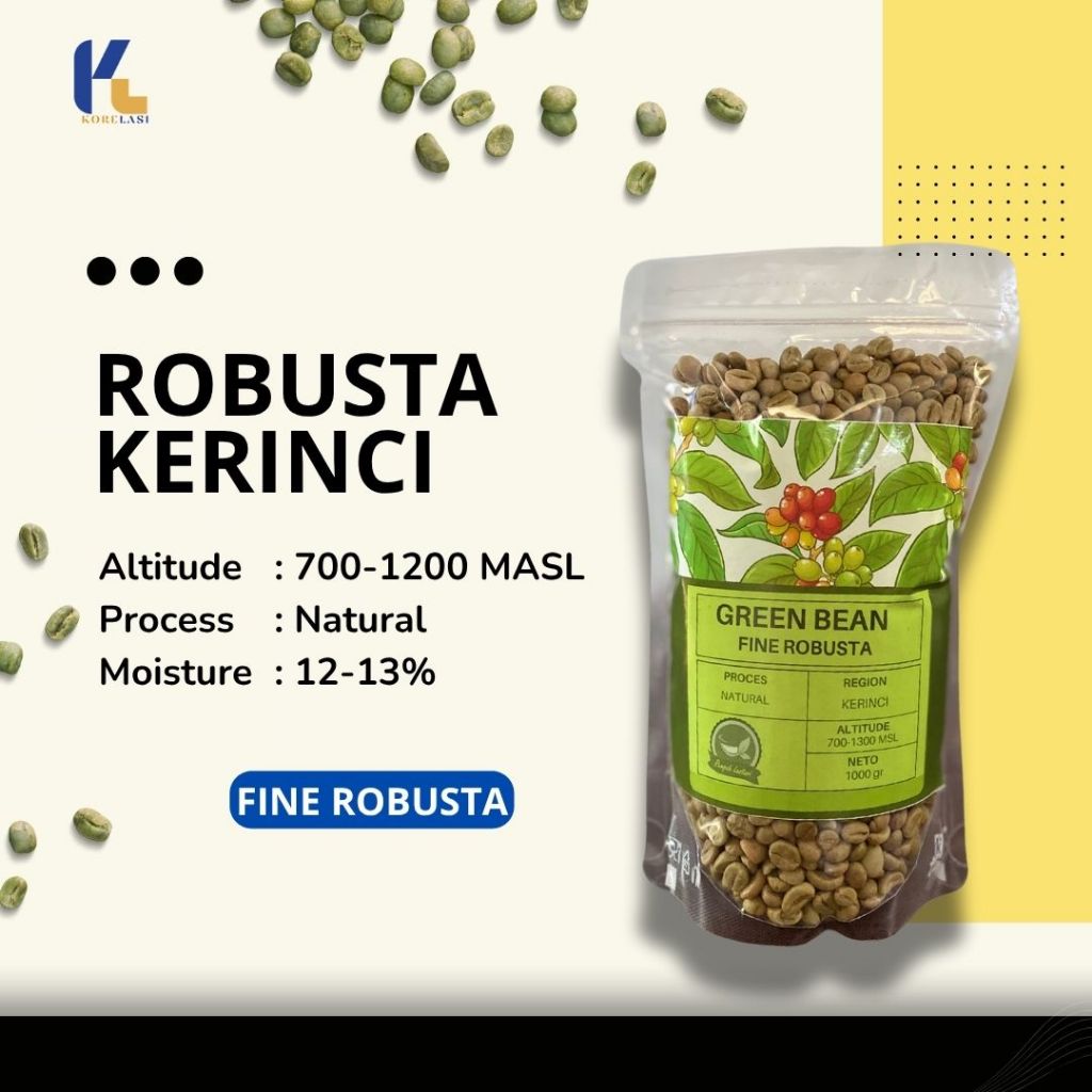 

Green bean kopi Fine Robusta Kerinci