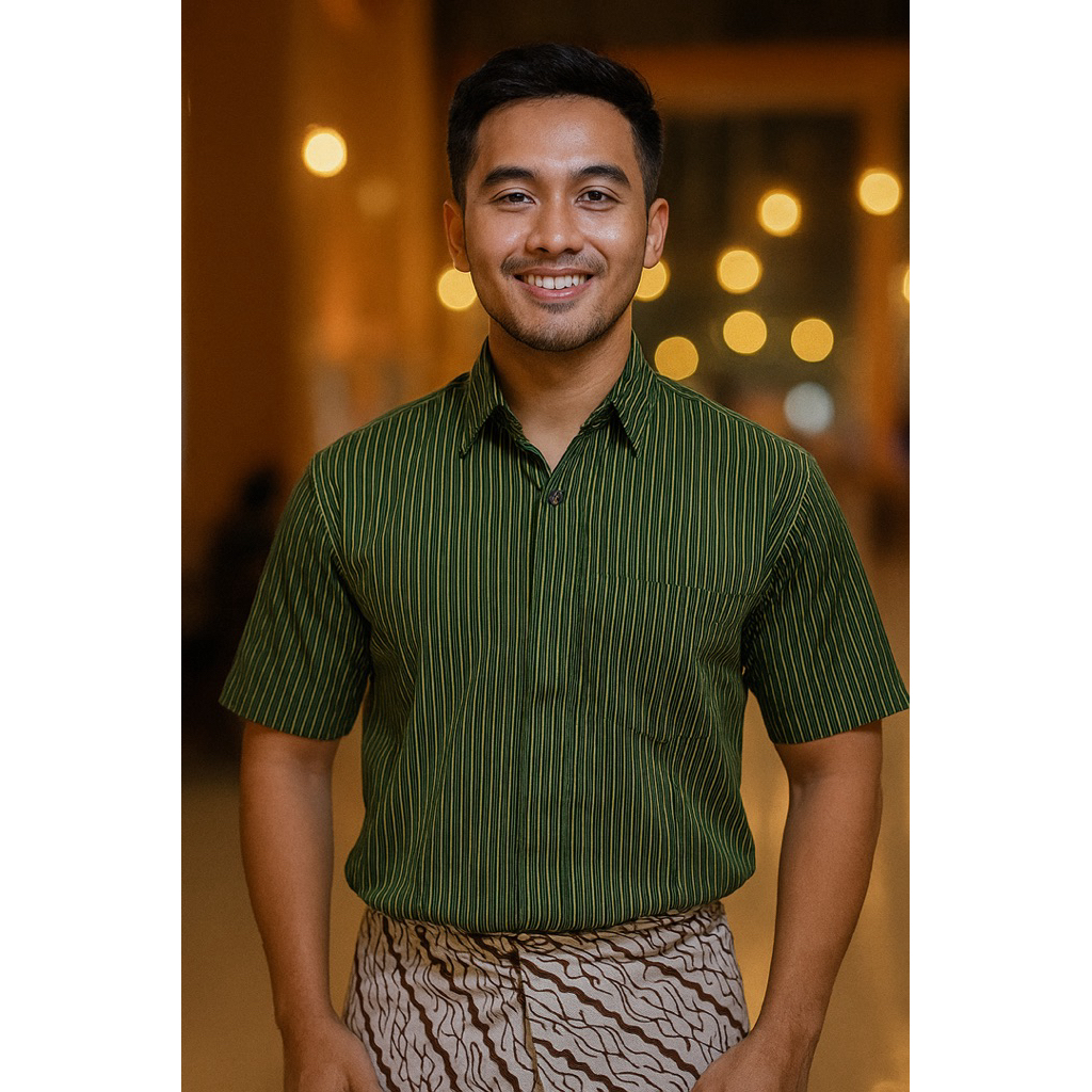 Kemeja Lurik Solo - Tenun Khas Klaten