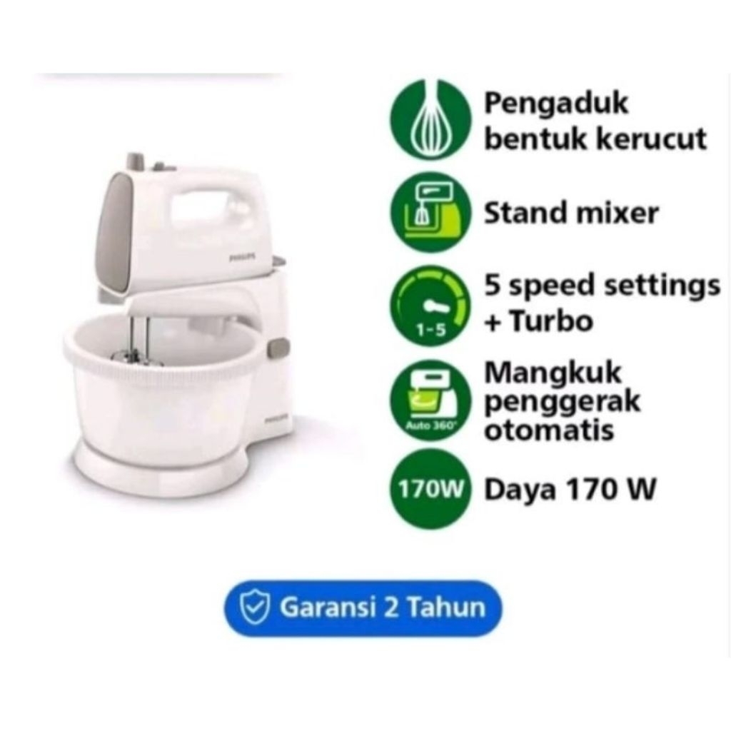 mixer philips hr 1538 - stand mixer with bowl