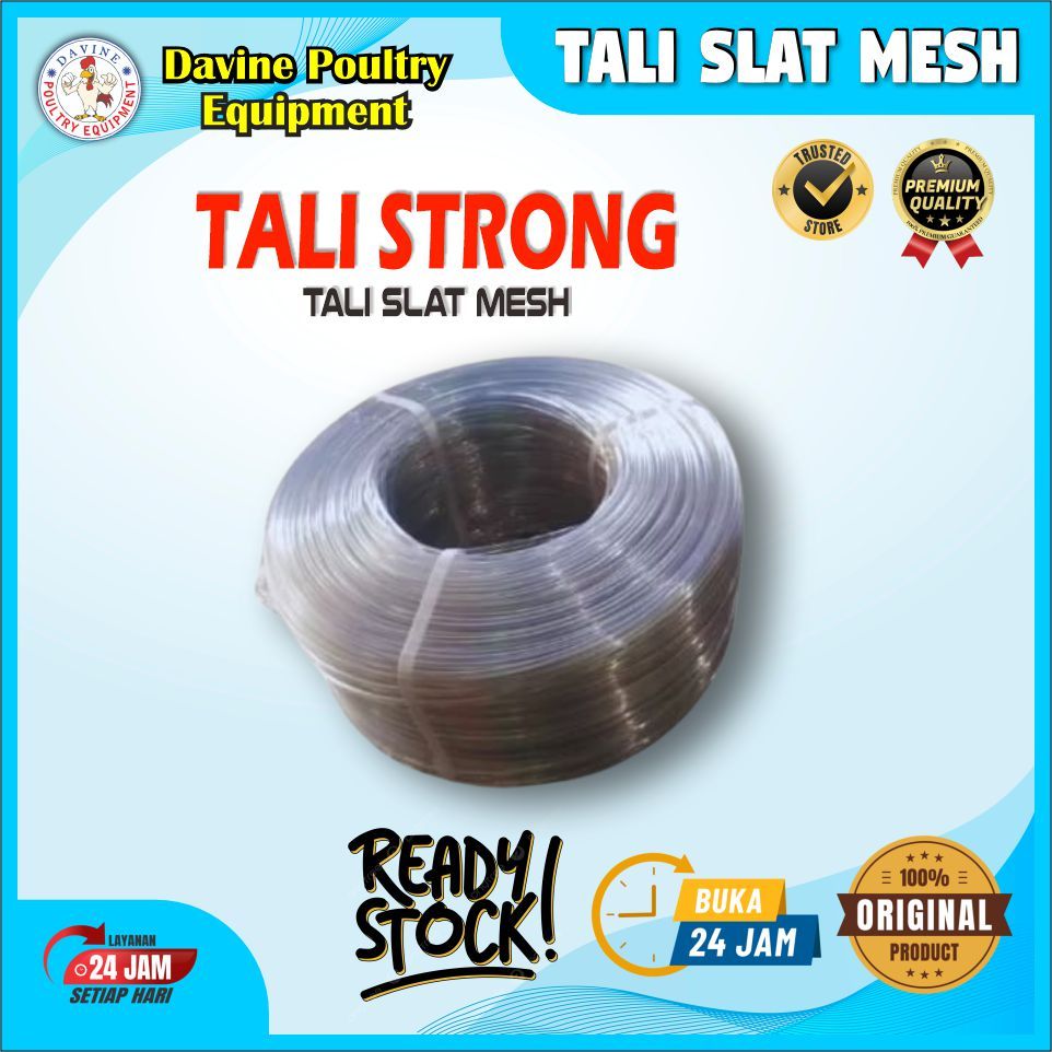 Tali Penyangga dan Pengikat Slat Mesh Plastik / Tali Strong / Tali Slat Mesh