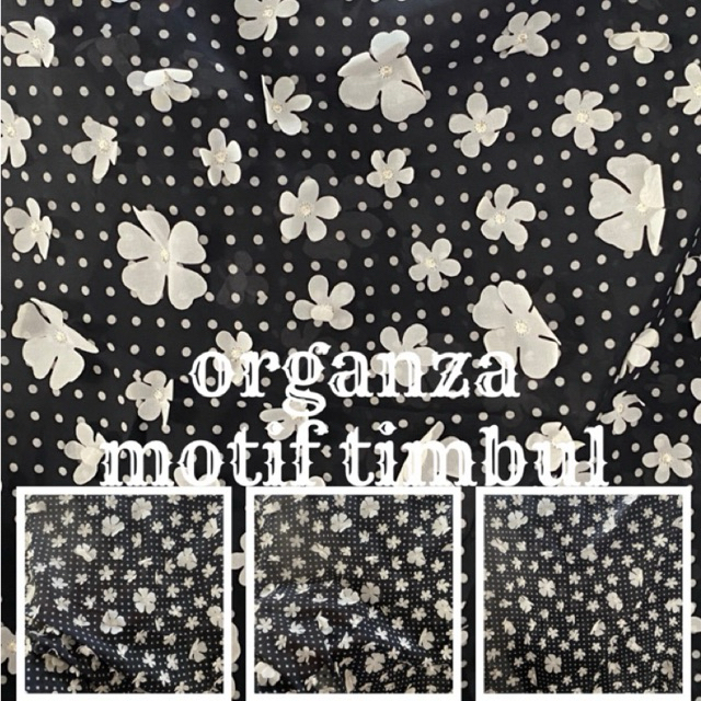 kain organza motif timbul kain organza antik 3D harga per 0,5 meter