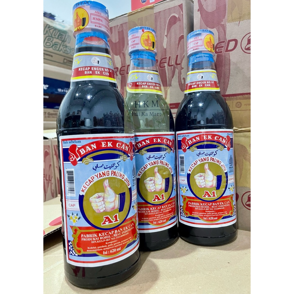 

Kecap Asin 620 ml Cap Jempol A1 . Pabrik Kecap Botol Plastik Ban Ek Can Halal