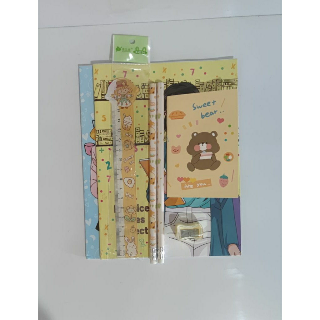 

Paket alat tulis / set alat tulis / perlengkapan sekolah / alat tulis murah