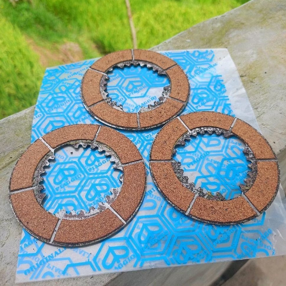 Kampas plat kopling original nos bagus untuk vespa bajaj super deluxe chetak