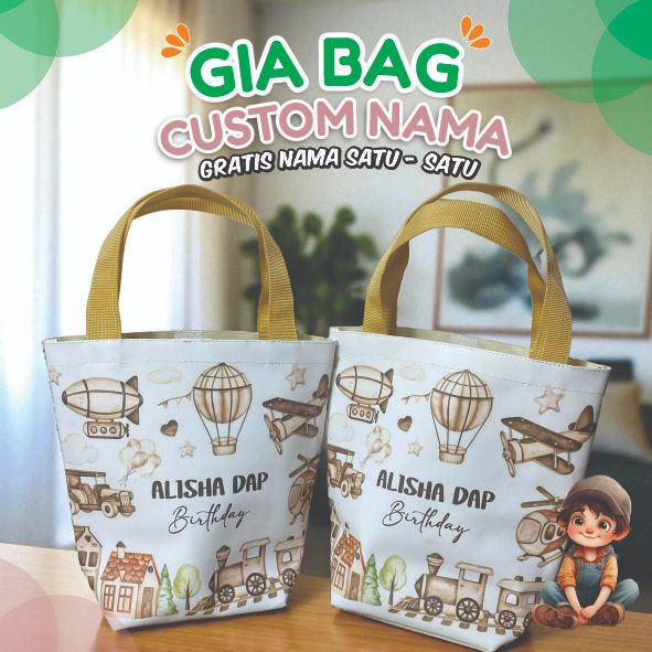 

TOTEBAG CUSTOM TAS JINJING ULTAH TERLARIS TOTE BAG ULTAH TAS ULANG TAHUN TAS SOUVENIR ULANG TAHUN / Tas Ulang Tahun Anak