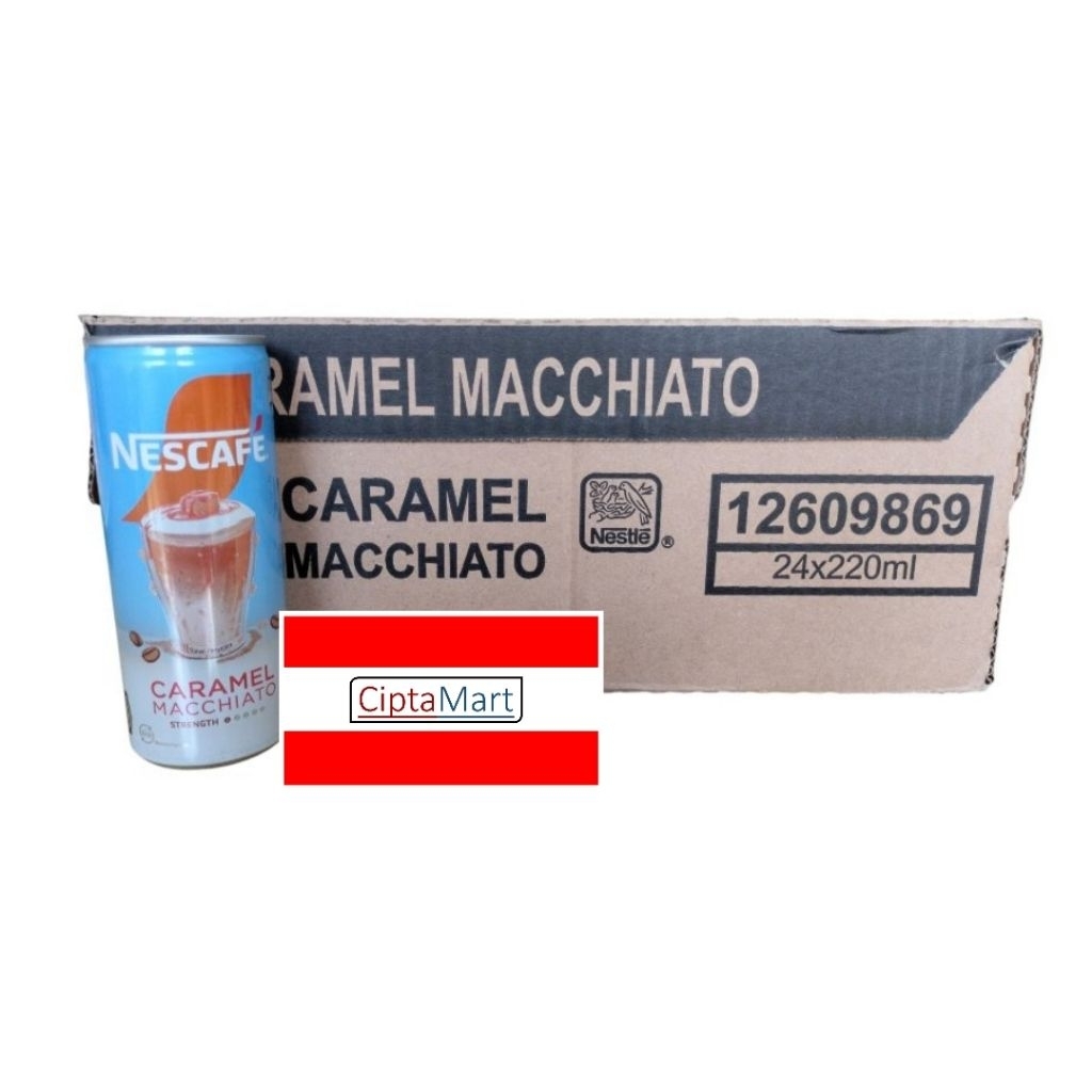 

Nescafe Kaleng Caramel Macchiato 24 x 220 ml ( 1 dus )