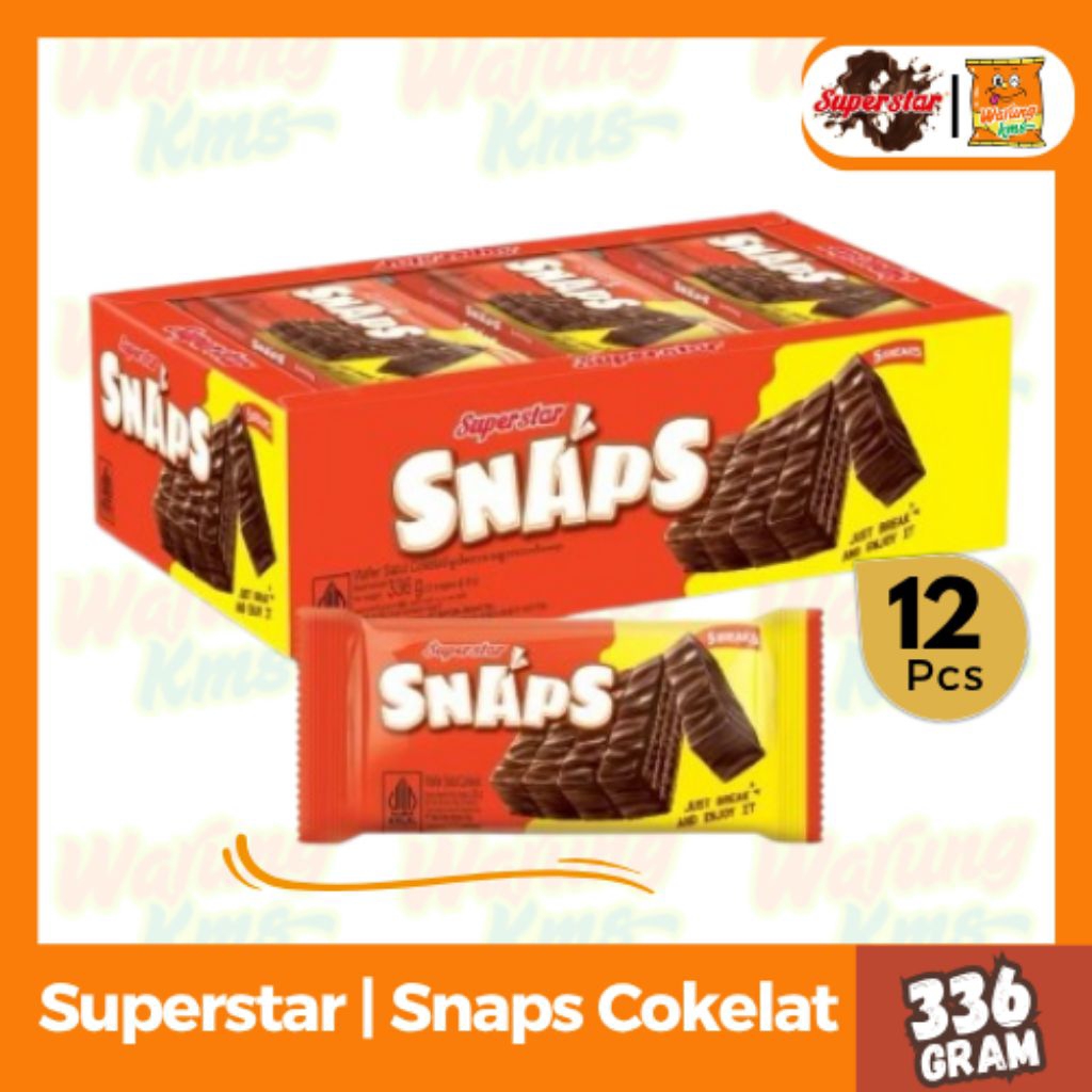 

Superstar Snaps Cokelat isi 12pcs @28g Wafer Enak