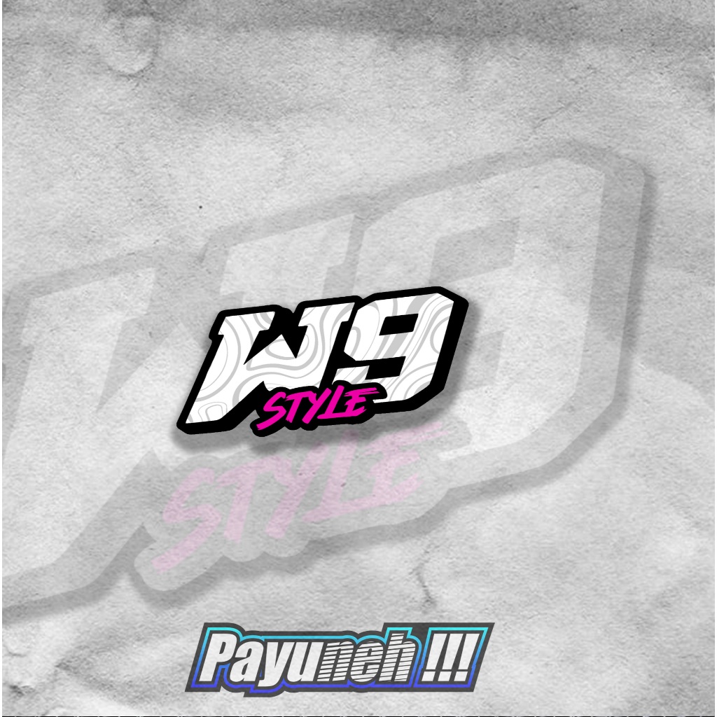 

STICKER KATA KATA W9 STYLE ANTI AIR - STICKER HELM TUMBLER CASE HP DLL