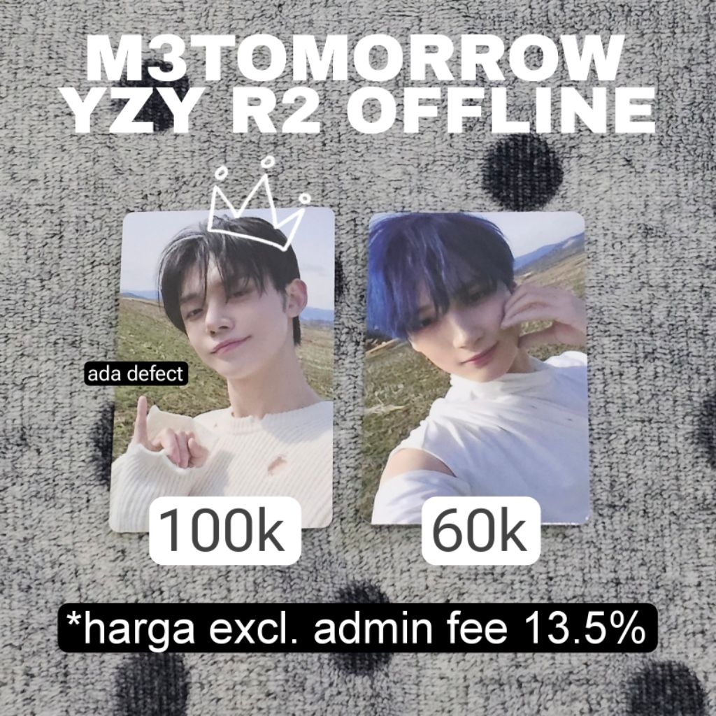 PC PHOTOCARDS TXT MINISODE 3 TOMORROW POB YIZHIYU YZY OFFLINE R2 YEONJUN & HUENING KAI