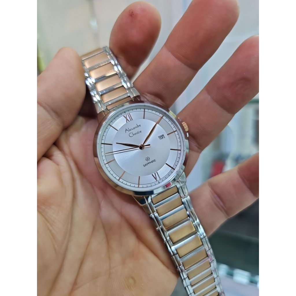 jam tangan pria saphire ALEXANDRE CHRISTIE 8537 MDBTRSL