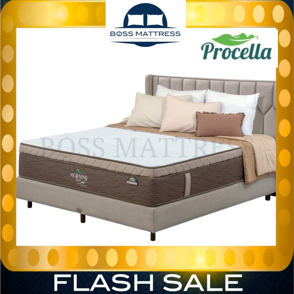 PROCELLA SpringBed MORNING DEW Plush Top ( Full SET ) 100x200 120x200 160x200 180x200 200x200