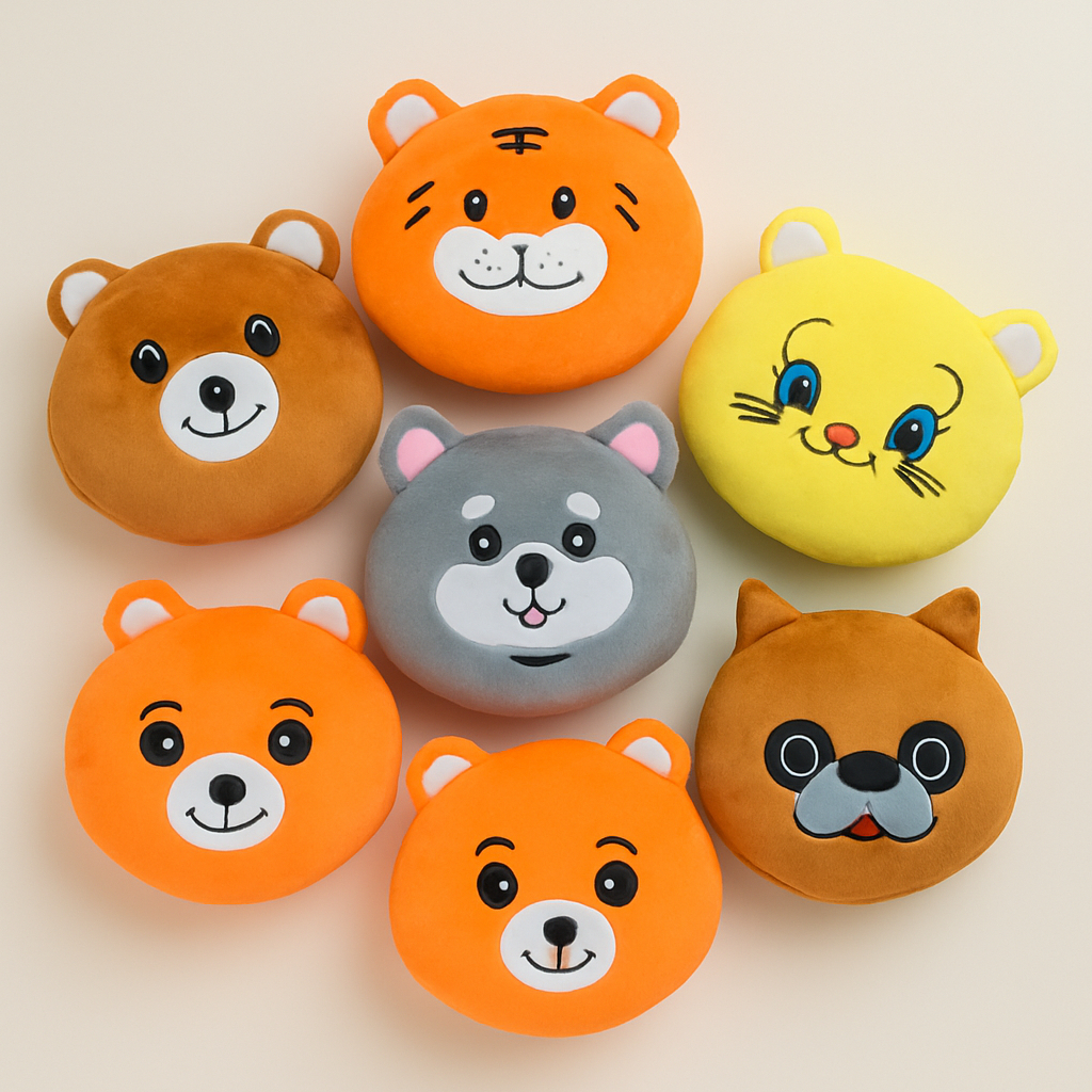 Bantal Sofa Bulat Animal Lucu - Bantal Karakter Lucu Dengan Banyak Pilihan Karakter