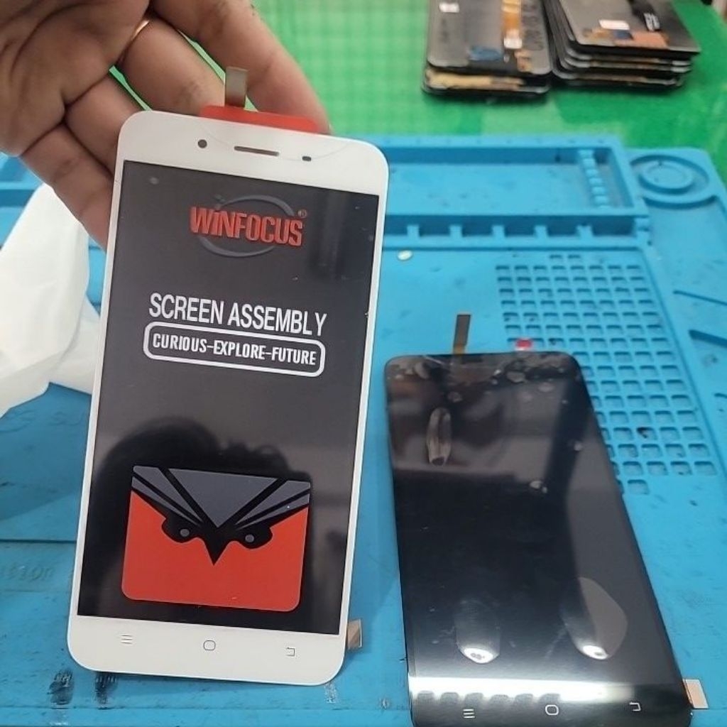 LCD ori oim Vivo y65 putih dan hitam minus pecah kaca