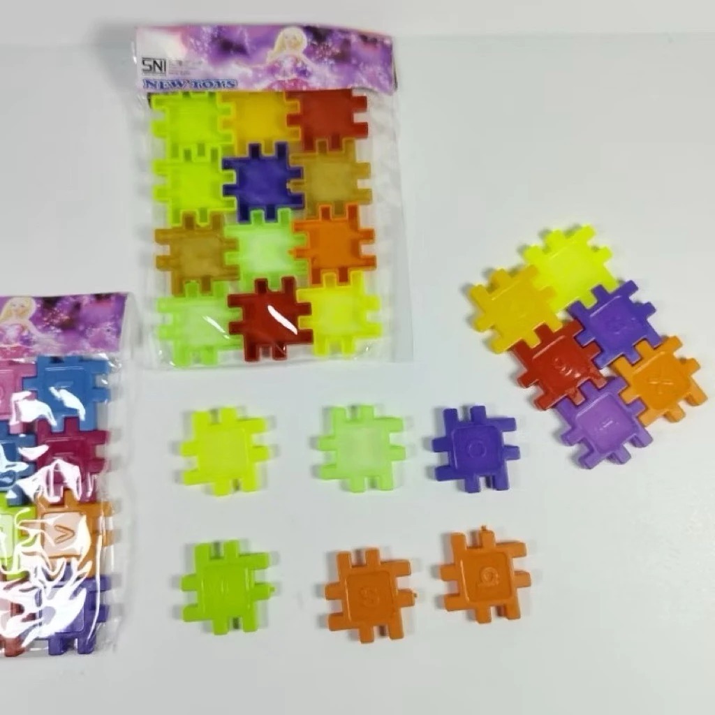 Puzzle Kubus Kecil Plastik Puzzle Blok Mini Puzzle Kotak