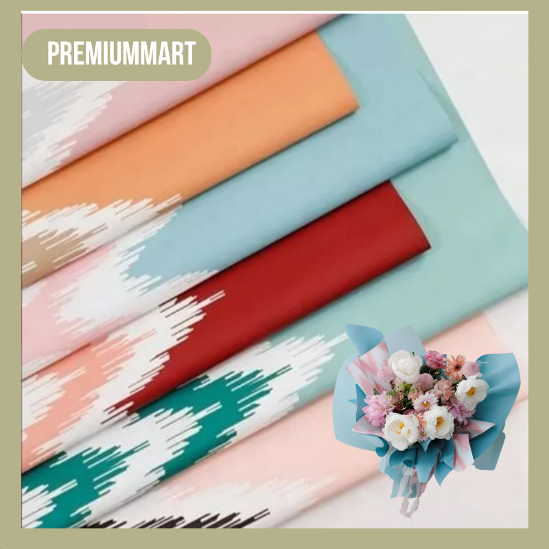 

Flower Wrapping Paper Motif TRIBE LURIK Cellophane Floris Tribal KB022