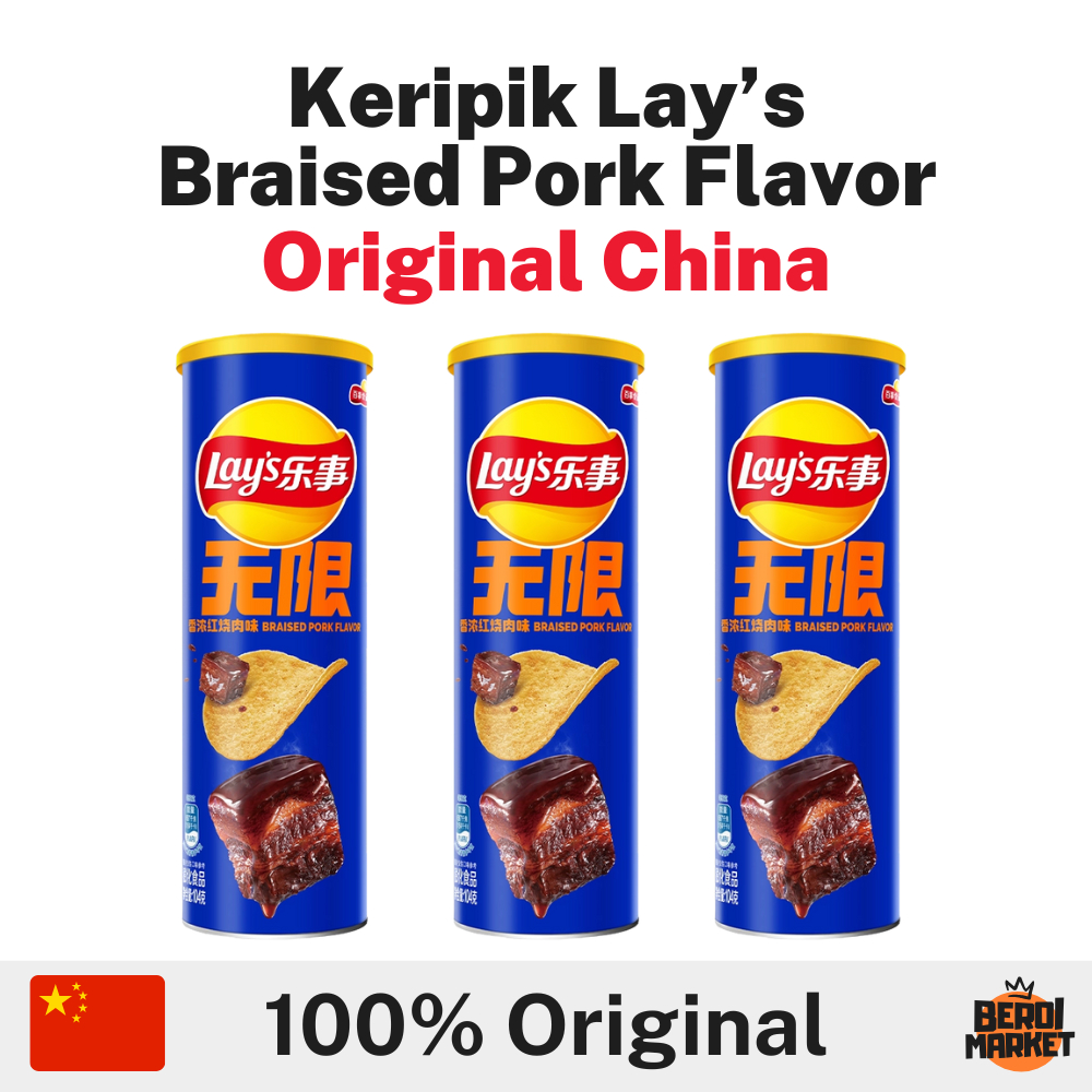 

Lays Keripik Kentang Rasa PORK (NON HALAL) Original China
