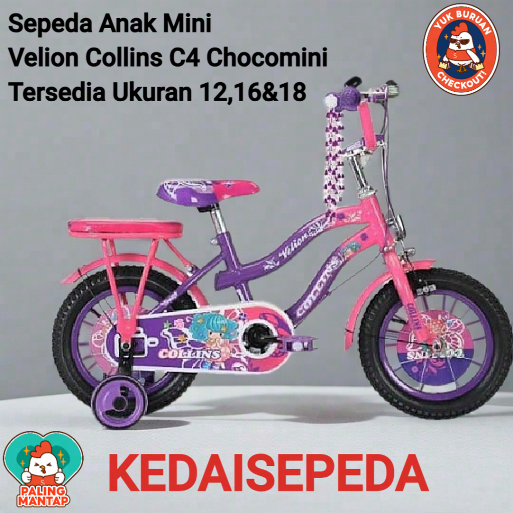 Sepeda Anak Mini 16 Velion Collins C4 ChocoMini