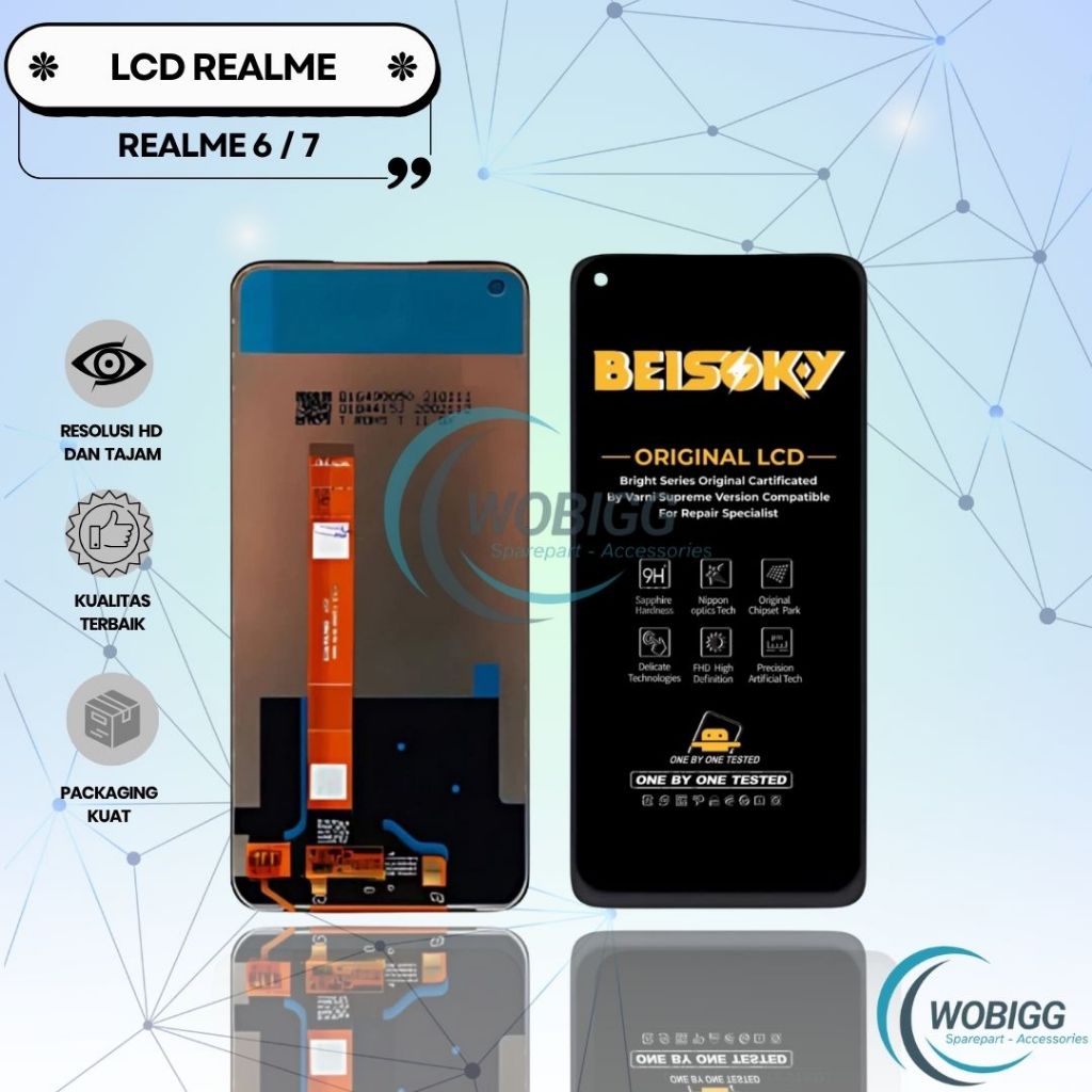 LCD TOUCHSCREEEN REALME 6 / REALME 7 / NARZO 20 PRO FULLSET COMPLETE ORIGINAL SPAREPART HP