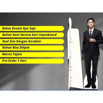 Standee Real Size | Stande Idol KPOP | Human Stande Figure | Standee Anime | Standee Custom Gambar