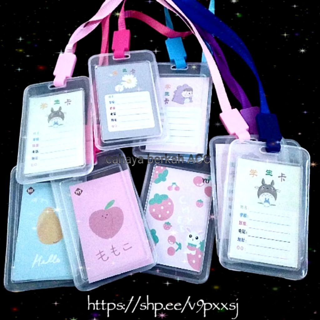 

ID card kartu nama pengenal model kalung