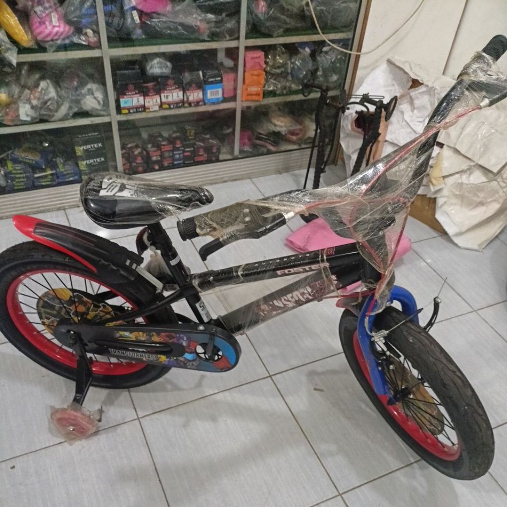 Sepeda anak BMX Foster ukuran 18 in ban besar