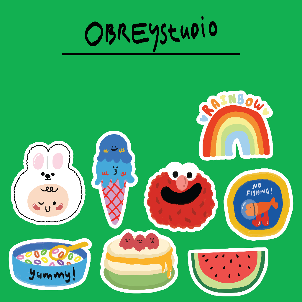 

obreystudio sticker seri A