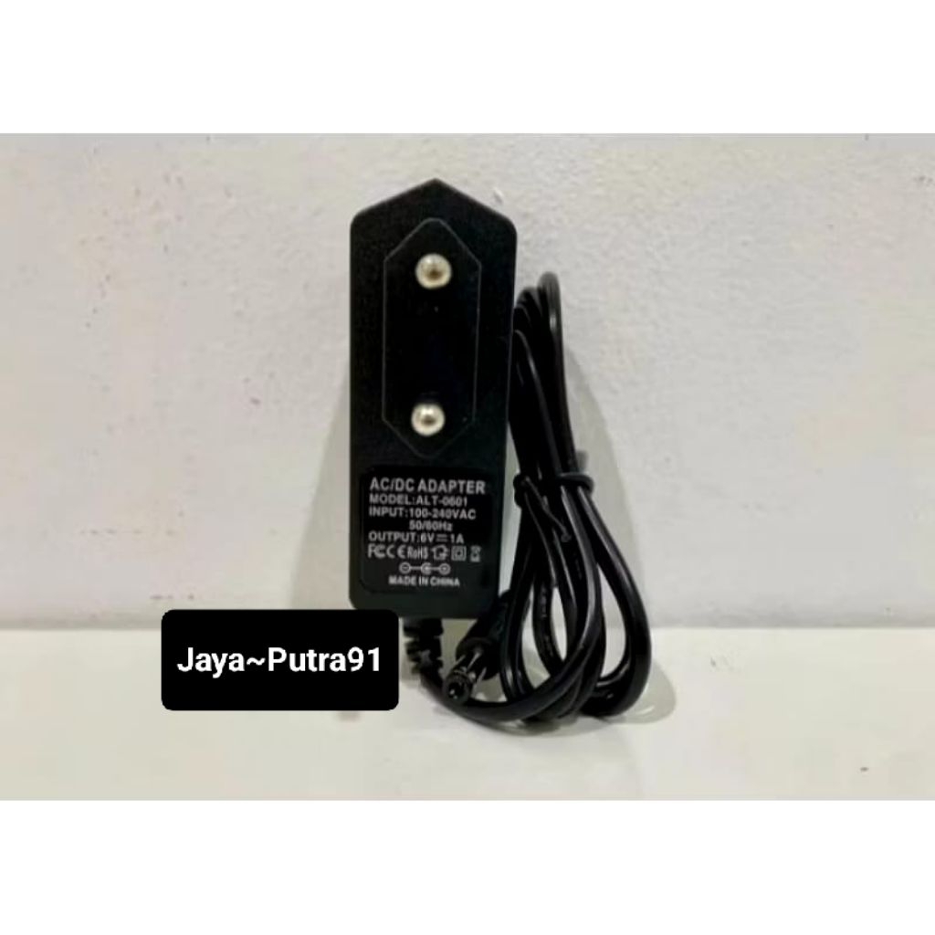 Adaptor DC 6V 1A / Adaptor 6 Volt 1 Ampere DC Power Supply