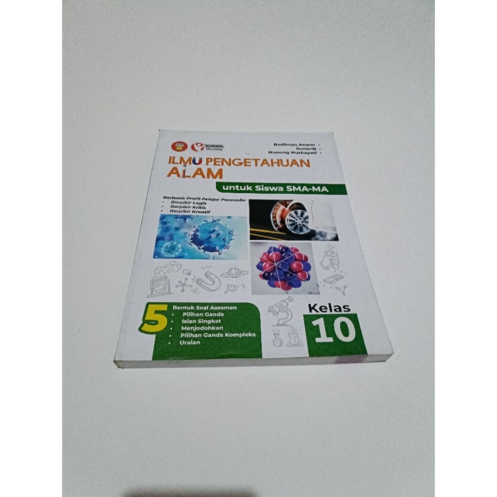 Buku Original - Ilmu Pengetahuan Alam SMA 10 kurikulum merdeka Yrama Widya