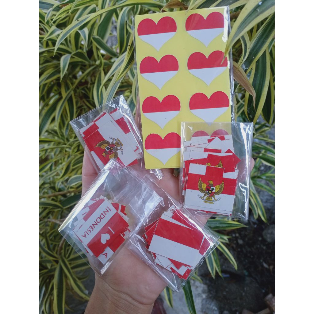 

STIKER PIPI AGUSTUSAN / STIKER BENDERA ISI 40PCS