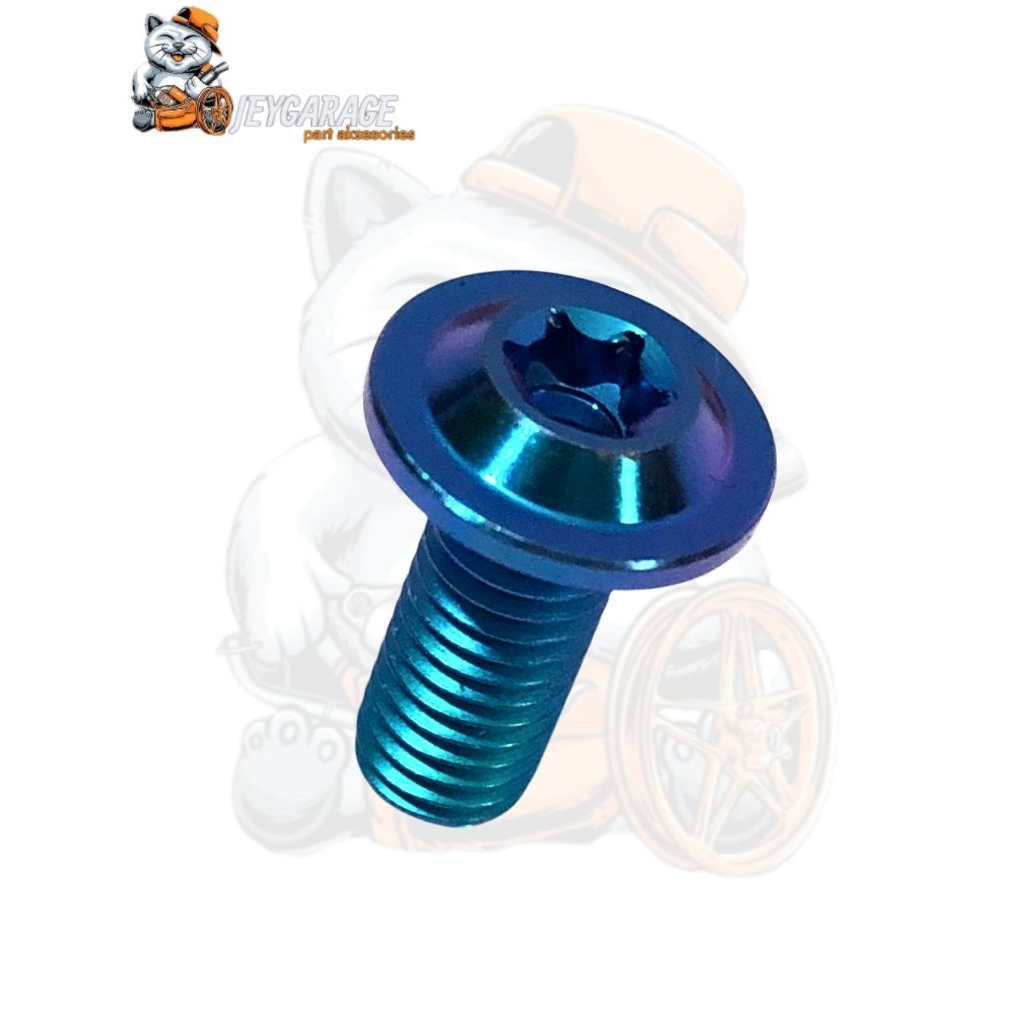 SATUAN BAUT TITANIUM BLUE DISC PIRINGAN NOUVO MIO BEAT VARIO PCX
