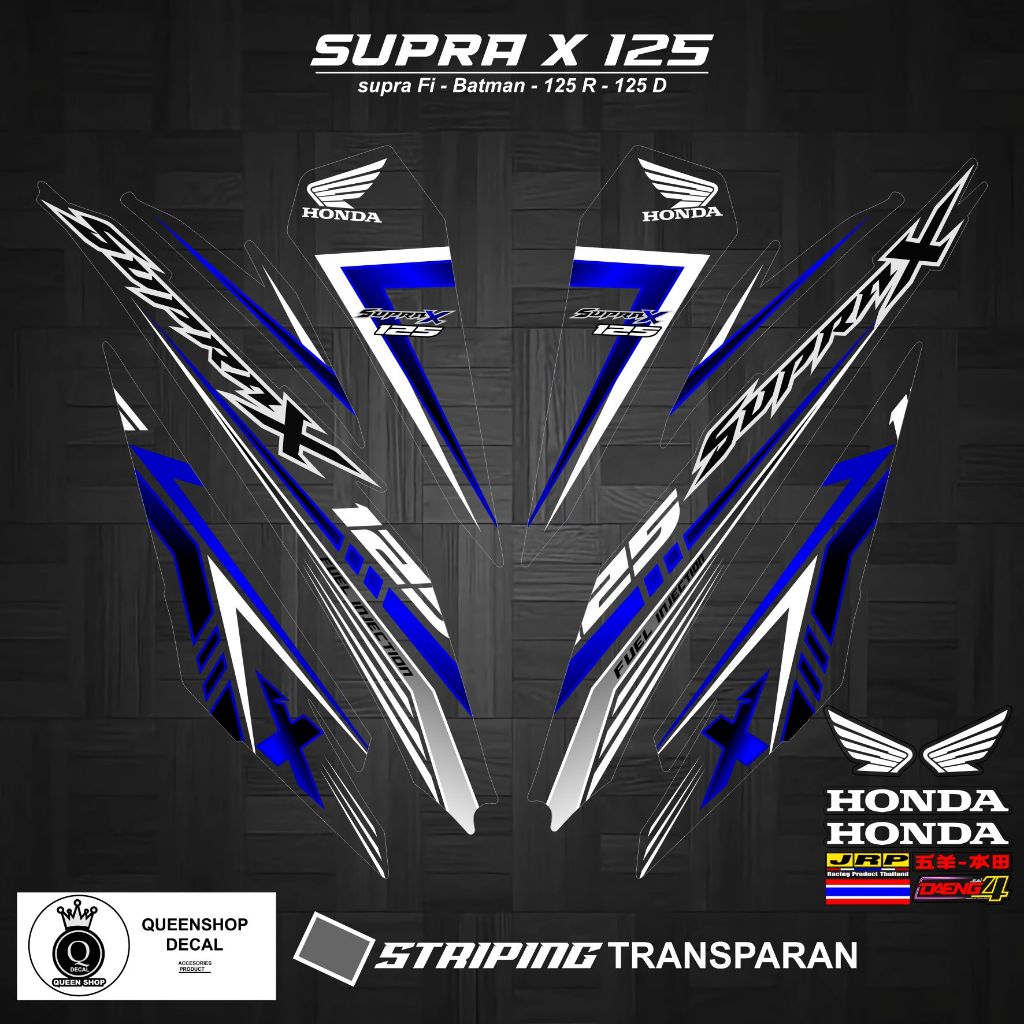 STRIPING TRANSPARAN SUPRA X 125 FI MOTIF 07 / SUPRA X 125 FI / BATMAN / VARIASI-STRIPING HONDA SUPRA
