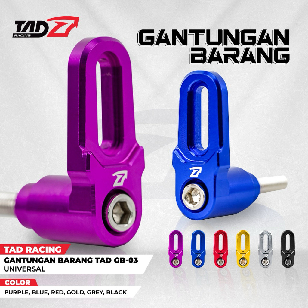 Gantungan Barang Full CNC + Baut L TAD Univeral Semua Motor BEAT VARIO SCOOPY FINO VARIO 125 150 PCX