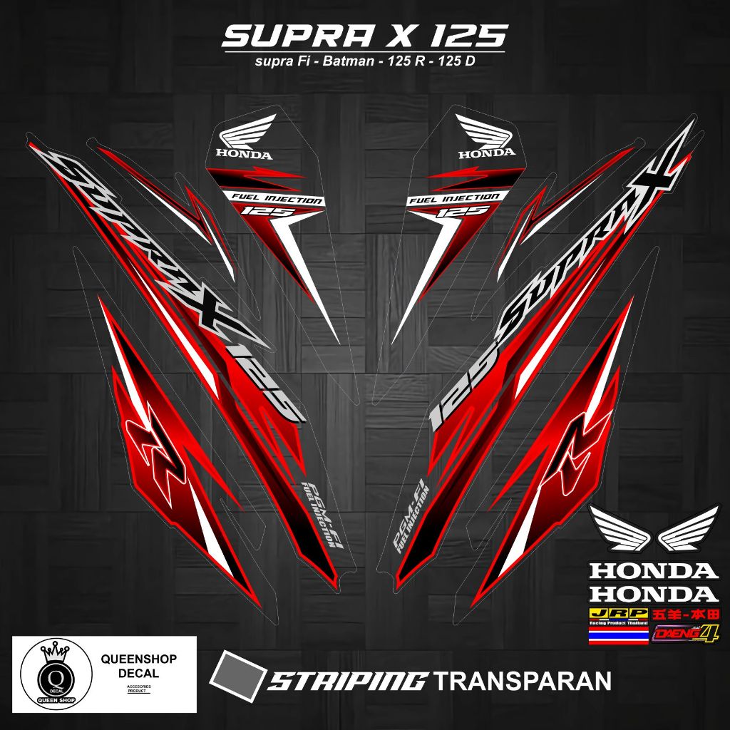 STRIPING TRANSPARAN SUPRA X 125 FI MOTIF 08 / SUPRA X 125 FI / BATMAN / VARIASI-STRIPING HONDA SUPRA