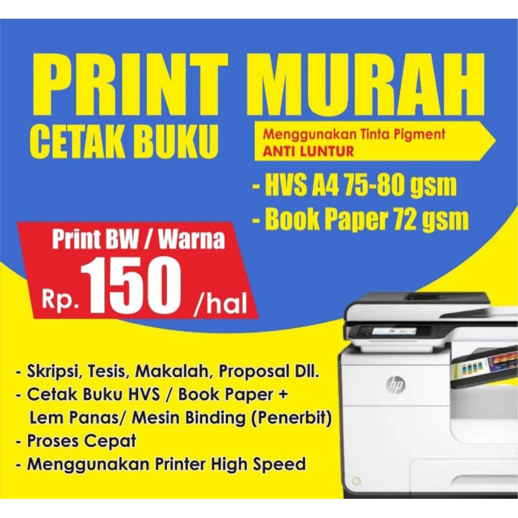 

Print HVS /Bookpaper / Cetak Buku / Novel / Kitab