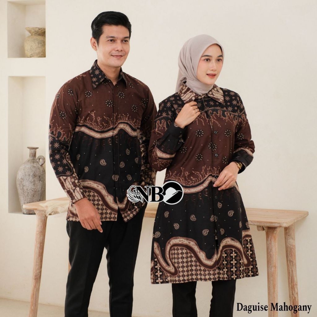 Batik Atasan Pria Wanita Kemeja Lengan Panjan Cowok Tunik Cewek Kemeja Batik Tunik Batik Baju Kerja 