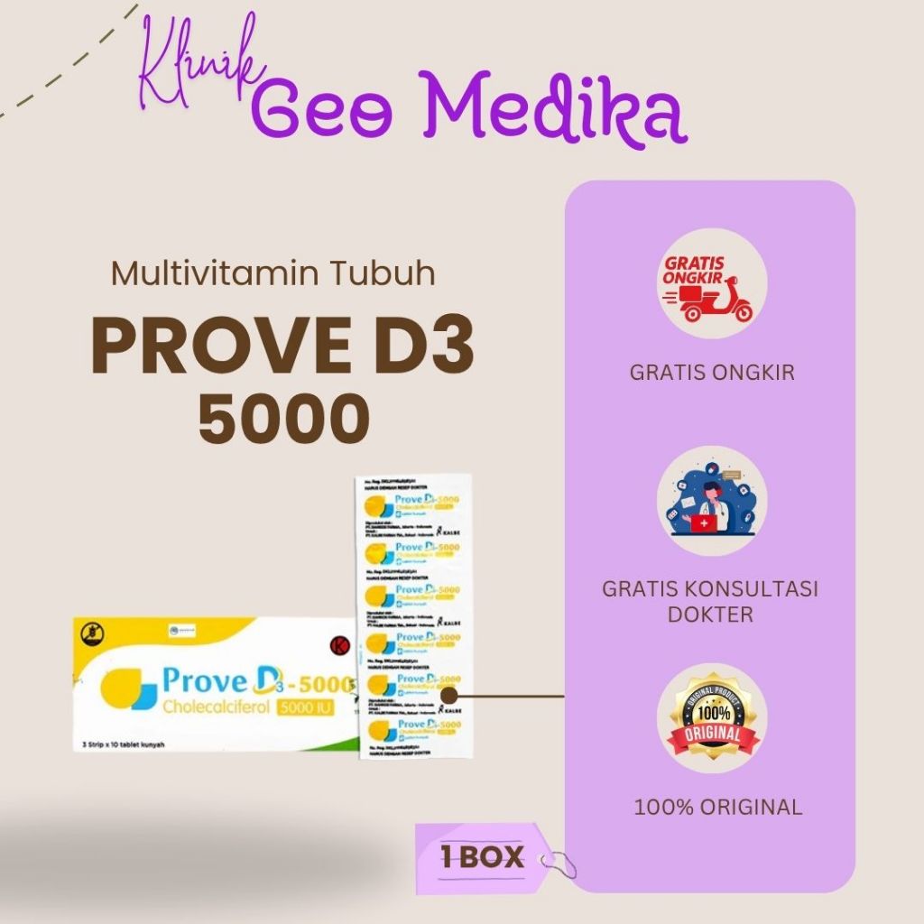 PROVE D3 5000 IU 1 BOX 30 TABLET